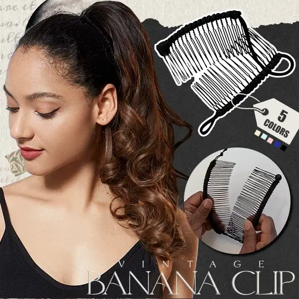 Niche Scraper Vintage Banana Hair Clip