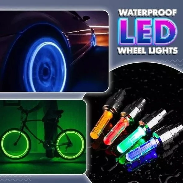 Niche Scraper Waterproof Led Wheel Lights4pcs
